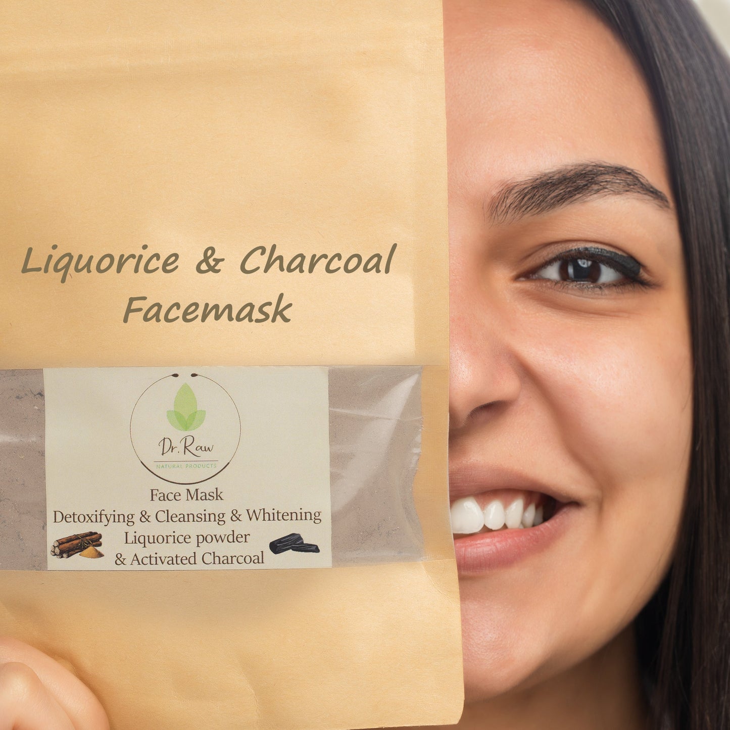 Liquorice & Charcoal Facemask - Dr Raw