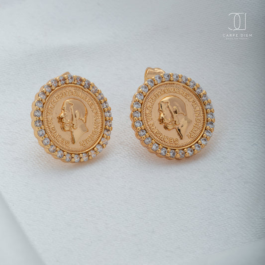 CDE135- Gold plated Earring