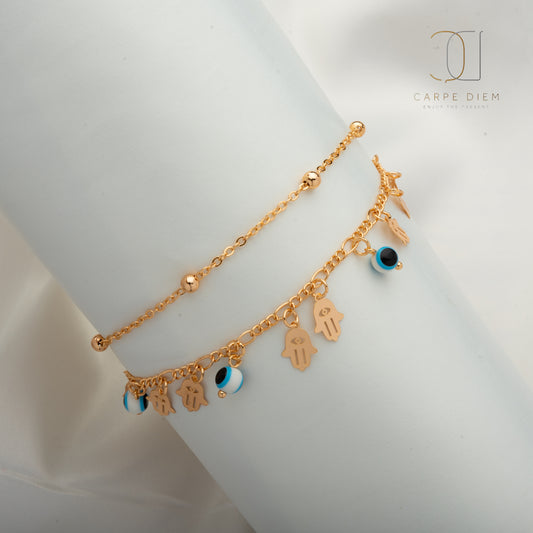 CDA117- Gold Plated Anklets