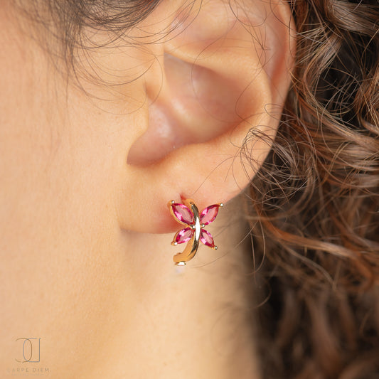 CDE165 - Rose Gold Plated Earrings
