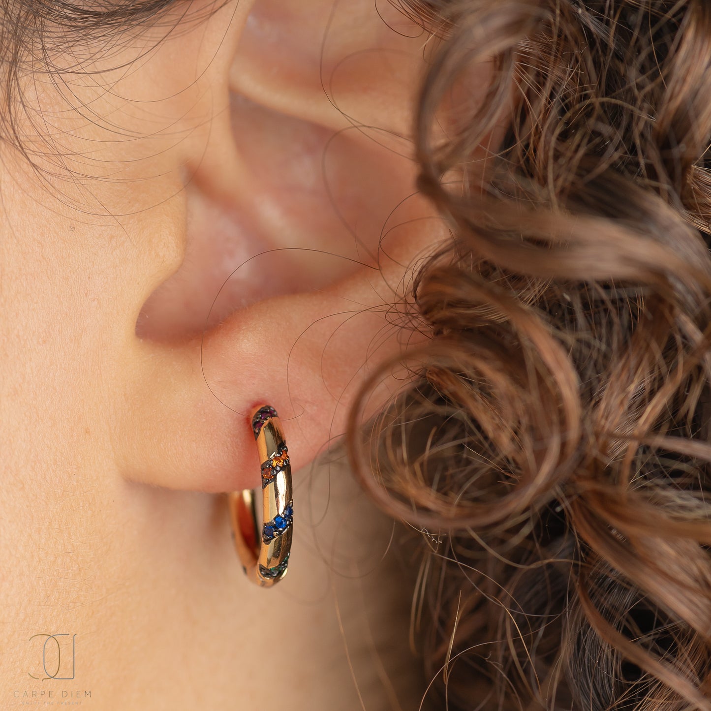 CDE173 - Rose Gold Plated Earrings