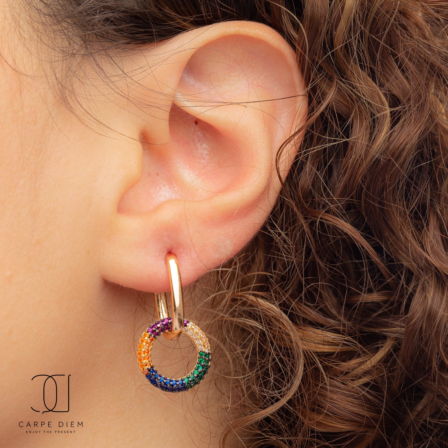 CDE155- Gold plated Earring
